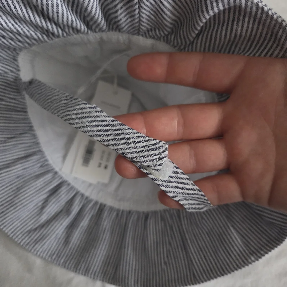 Janie and Jack Striped Sun Hat with Bow